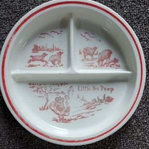 Little Bo Peep Divided Plate